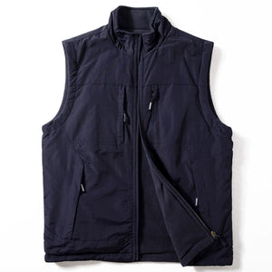 Double-sided Cotton Plus Velvet Thick Warm Stand Collar Vest