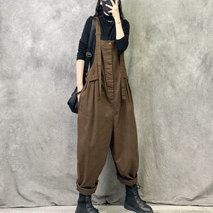 Casual Retro Loose Overalls