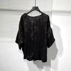 Sequin Patchwork Casual T-shirt