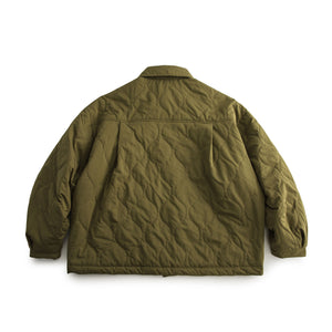 Quilted Gourd Shirt Style Cotton Jacket