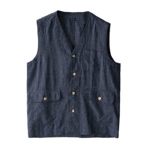 Loose Linen Vest