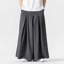 Load image into Gallery viewer, Retro Loose Wide-leg Pleated Skirt Pants
