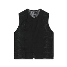 Load image into Gallery viewer, Hollow Jacquard Disc Button Vest
