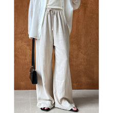 Load image into Gallery viewer, Drawstring Casual Wide-leg Pants
