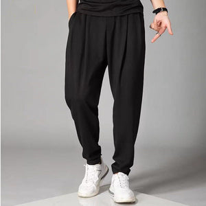 Drape Loose-fitting Harem Pants