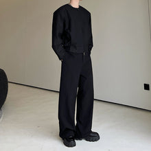 Load image into Gallery viewer, Short Collarless Jacket with Shoulder Pads
