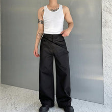 Load image into Gallery viewer, Double-layer Concealed Button Cotton Wide-leg Pants
