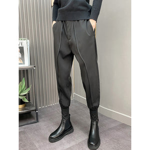 Casual Solid Color Straight Leg Ankle-length Pants