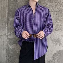 Load image into Gallery viewer, Asymmetric Striped Shirt
