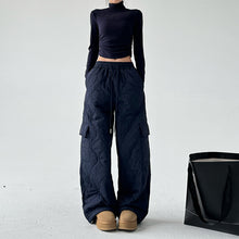 Load image into Gallery viewer, Multi-pocket Workwear Cotton Thickened Wide-leg Pants
