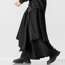 Load image into Gallery viewer, Fake Two Piece Loose Irregular Culottes Harem Pants
