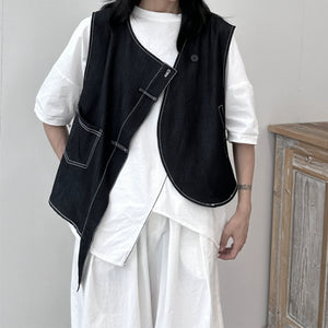 Irregular Loose Thin Vest