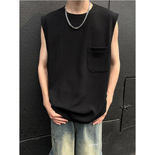Load image into Gallery viewer, Vertical Striped Pocket Casual Vest
