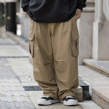 Load image into Gallery viewer, Solid Color Multi-Pocket Cargo Pants
