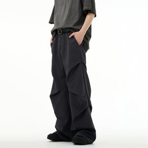 Low Crotch Mid-high Waist Casual Trousers