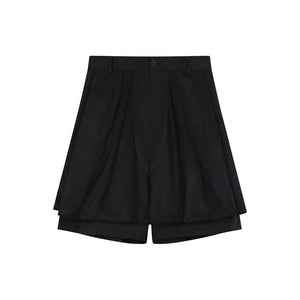 Double Layer Twisted Wire Styling Casual Shorts