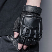 Load image into Gallery viewer, Dark Warrior Motorcycle Riding Half Finger Gloves
