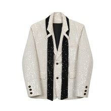 Load image into Gallery viewer, Ribbon Sequin Stage Dress Blazer
