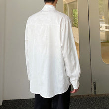 Load image into Gallery viewer, Vintage Jacquard Button Long Sleeve Shirt
