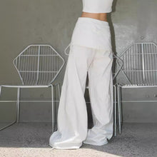 Load image into Gallery viewer, Fake Two-piece Slim Wide-leg Culottes Casual Pants
