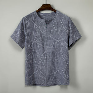 Round Neck Pattern Loose T-shirt