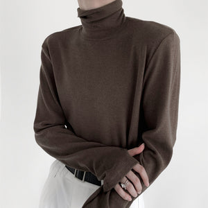 Soft Turtleneck Bottoming T-shirt