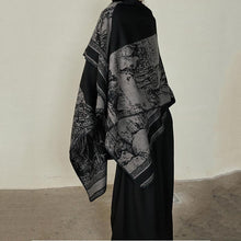 Load image into Gallery viewer, Slit Reversible Knitted Shawl Cape
