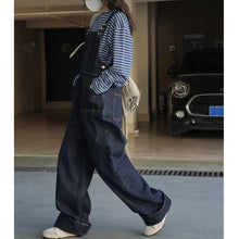 Load image into Gallery viewer, Adjustable Loose Denim Wide-leg Overalls
