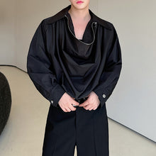 Load image into Gallery viewer, Zip-up Deconstructed Pleated V-Neck Jacket
