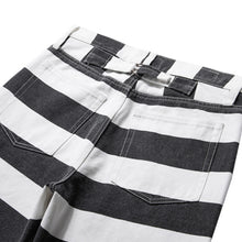 Load image into Gallery viewer, Striped Canvas Trousers Rider Pants
