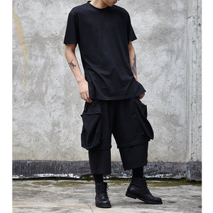 Large Pocket Stitching Casual Pants