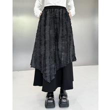 Load image into Gallery viewer, Retro Irregular Vest Elastic Waist A-Line Skirt Suit
