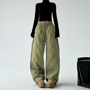 Thickened Cotton Drawstring Loose Casual Pants