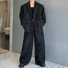 Load image into Gallery viewer, Multi-pocket Detachable Cargo Pants Suit
