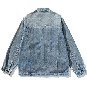 Vintage Denim Button Jacket