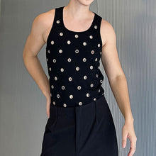 Load image into Gallery viewer, Metal Hole Sleeveless Tank Top
