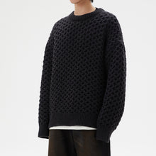 Load image into Gallery viewer, Honeycomb Twist Crew Neck Sweater
