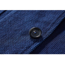 Load image into Gallery viewer, Indigo Dyed Lapel Washed Jacket
