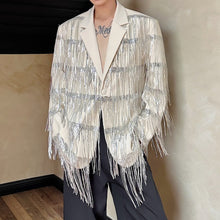 Load image into Gallery viewer, Tassel Sequined Double-Layer Mesh Jacket
