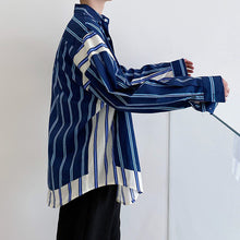 Load image into Gallery viewer, Striped Colorblock Loose Long Sleeve Shirt
