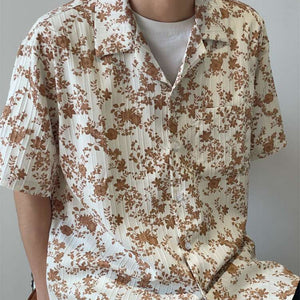 Floral Casual Loose Short-sleeved Shirt