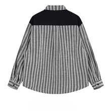 Load image into Gallery viewer, Japanese Fake Two-piece Striped Workwear Shirt
