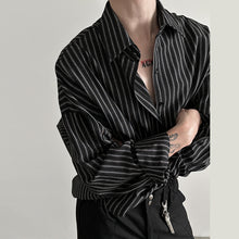 Load image into Gallery viewer, Silhouette Striped Loose Long-sleeved Shirt
