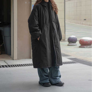 Casual Hooded Cotton Loose-fitting Long Coat