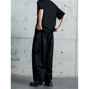 Multi-pocket Straight-leg Wide-leg Overalls