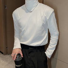 Load image into Gallery viewer, Turtleneck Solid Color Long-sleeved T-shirt
