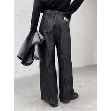 Load image into Gallery viewer, High Waist Straight Denim Wide Leg Pants
