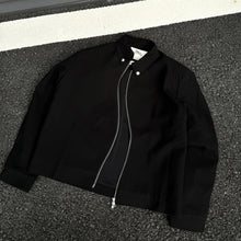 Load image into Gallery viewer, Padded Shoulder Cropped Bomber Jacket
