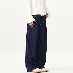 Vintage Wide-leg Loose-fitting Scimitar Jeans