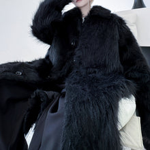 Load image into Gallery viewer, Thickened Plush Artificial Fur Mid-Length Coat
